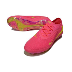 Chuteira Campo FG Nike Phantom 6 Elite Rosa e Verde