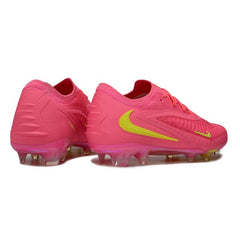 Chuteira Campo FG Nike Phantom 6 Elite Rosa e Verde