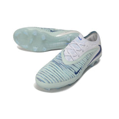 Chuteira Campo FG Nike Phantom 6 Elite Branco e Azul
