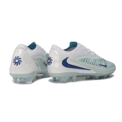 Chuteira Campo FG Nike Phantom 6 Elite Branco e Azul