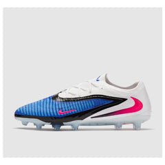 Chuteira Campo FG Nike Phantom 6 Elite Pack Branco e Azul Infantil