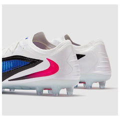 Chuteira Campo FG Nike Phantom 6 Elite Pack Branco e Azul Infantil