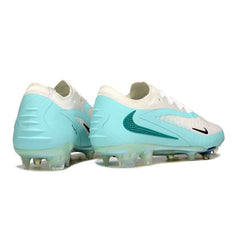 Chuteira Campo FG Nike Phantom 6 Elite Branca e Verde-Clara