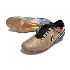 Chuteira Campo FG Nike Tiempo 10 Legend Elite Toque Dourado