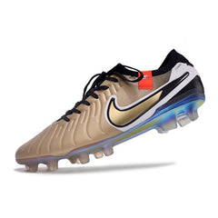 Chuteira Campo FG Nike Tiempo 10 Legend Elite Toque Dourado
