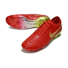 Chuteira Campo FG Nike Tiempo 10 Legend Luxe Elite Vermelha Italia Pack