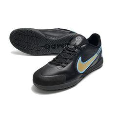 Chuteira Futsal IC Nike Tiempo Legend 9 Elite Preta Amarela and Azul