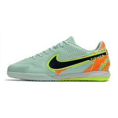Chuteira Futsal IC Nike Tiempo Legend 9 Elite Pack Bonded Azul e Branca