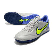 Chuteira Futsal IC Nike Tiempo Legend 9 Elite Branca e Azul