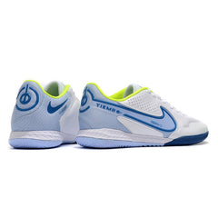Chuteira Futsal IC Nike Tiempo Legend 9 Elite Branca and Azul-Clara