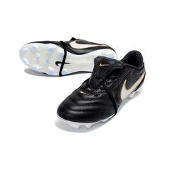 Chuteira Campo FG Nike Tiempo Ligera Elite Preta e Branca