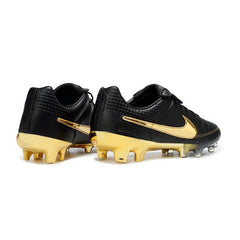 Chuteira Campo FG Nike Tiempo R10 Legend Elite Preto e Douradoen