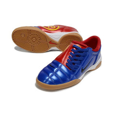 Chuteira Futsal IC Nike Total 90 III Azul e Vermelha
