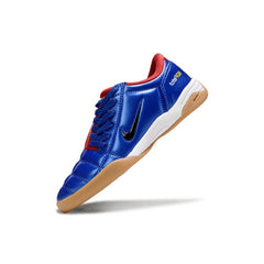 Chuteira Futsal IC Nike Total 90 III Azul e Vermelha