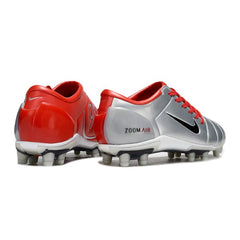 Chuteira Campo FG Nike Total 90 III Cinza e Vermelha