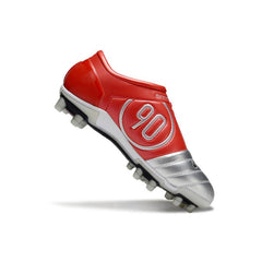Chuteira Campo FG Nike Total 90 III Cinza e Vermelha