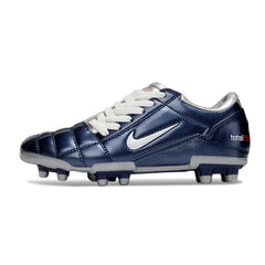 Chuteira Campo FG Nike Total 90 III Prateada e Azul