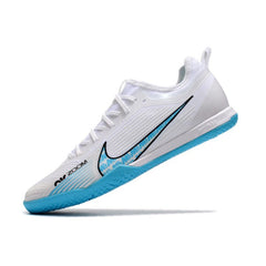 Chuteira Futsal IC Nike Vapor 15 Pro Zoom Branca e Azul