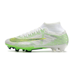 Chuteira Campo FG Nike Zoom Mercurial Superfly 9 Academy Prateada e Verde