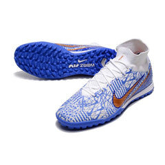 Chuteira Society TF Nike Zoom Mercurial Superfly 9 Elite CR7 Azul