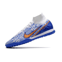 Chuteira Society TF Nike Zoom Mercurial Superfly 9 Elite CR7 Azul