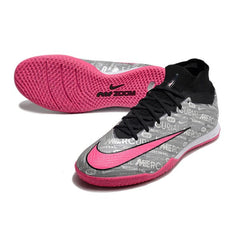 Chuteira Futsal IC Nike Zoom Mercurial Superfly 9 Elite Cinza e Rosa