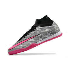 Chuteira Futsal IC Nike Zoom Mercurial Superfly 9 Elite Cinza e Rosa