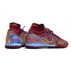 Chuteira Society TF Nike Zoom Mercurial Superfly 9 Elite Roxa