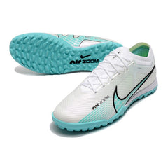 Chuteira Futsal IC Nike Zoom Mercurial Vapor 15 Elite Branca e Azul