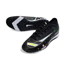 Chuteira Society TF Nike Zoom Mercurial Vapor 16 Elite Preta e Branca
