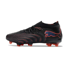 Chuteira Campo FG Puma Future 9 Low Cut Preto e Vermelho