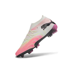 Chuteira Campo FG Puma Future 9 Low Cut Branco e Rosa