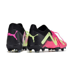 Chuteira Campo FG Puma Future Ultimate Verde e Rosa
