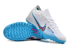 Chuteira Society Nike Zoom Mercurial Vapor 15 Elite TF Branca,Azul e Rosa - VN Esportes