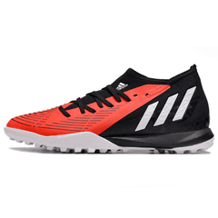 Chuteira Society Adidas Predator Edge.3 TF Preto e Vermelho