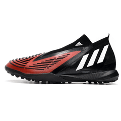 Chuteira Society Adidas Predator Edge+ TF Preto e Vermelho