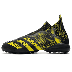 Chuteira Society Adidas Predator Freak+ TF Preta e Amarela