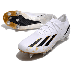 Chuteira Adidas X Speedportal.1 Ponta de Ferro SG Branca e Dourada - VN Esportes