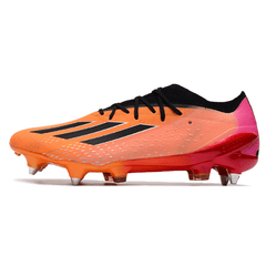 Chuteira Campo Adidas X Speedportal.1 Ponta de Aluminio SG Laranja e Rosa