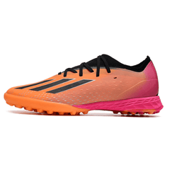 Chuteira Society Adidas X Speedportal.1 TF Laranja e Rosa