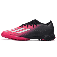 Chuteira Society Adidas X Speedportal.1 TF Rosa e Preta