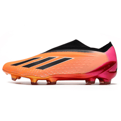 Chuteira Campo Adidas X Speedportal+ FG Laranja e Rosa