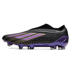 Chuteira Campo Adidas X Speedportal+ FG Preta e Roxa