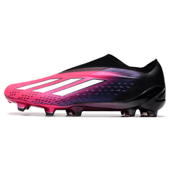 Chuteira Campo Adidas X Speedportal+ FG Rosa e Preta