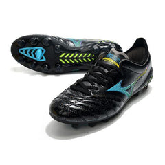 Chuteira Mizuno Morelia Neo III FG Preta e Azul - VN Esportes