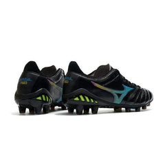 Chuteira Mizuno Morelia Neo III FG Preta e Azul - VN Esportes