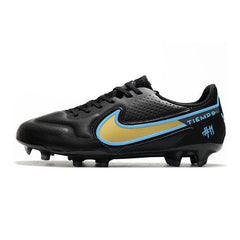 Chuteira Campo Nike Tiempo Legend 9 Elite FG Preta e Amarela