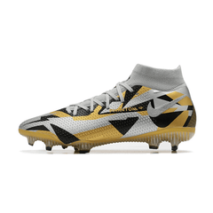 Chuteira Campo Nike Phantom GT 2 DF Elite FG Amarela,Cinza e Preta