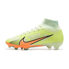 Chuteira Campo Nike Zoom Mercurial Superfly 9 Elite FG Amarela e Laranja