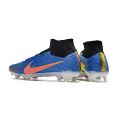 Chuteira Campo Nike Zoom Mercurial Superfly 9 Elite FG Azul,Dourado e Rosa - VN Esportes